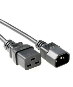 ACT Netsnoer C14 - C19 zwart 2 m