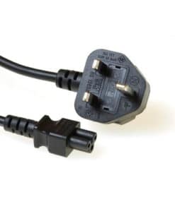 ACT Netsnoer UK connector - C5 zwart 1,8 m