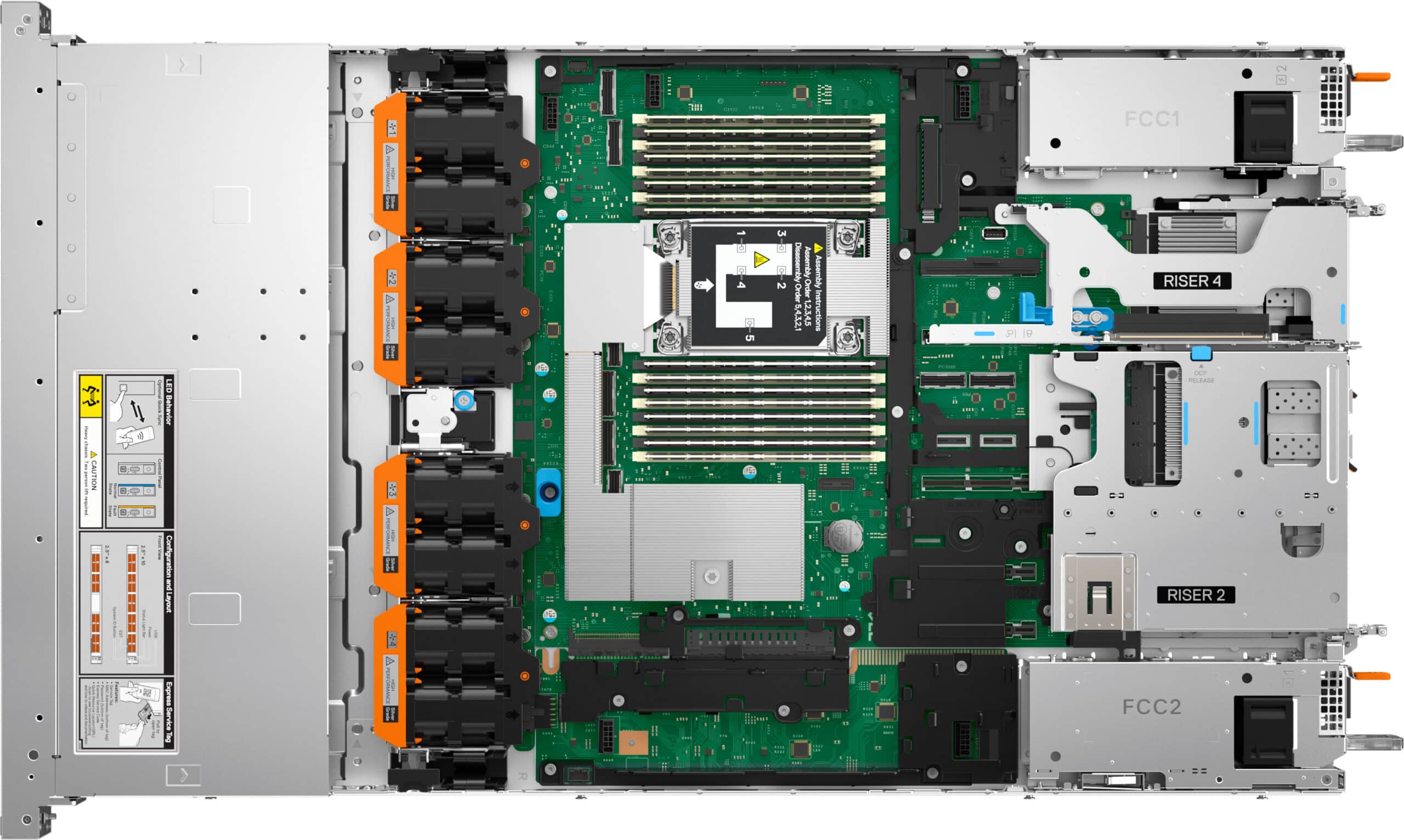 DELL PowerEdge R470 server 960 GB Rack (1U) Intel Xeon 6 6517P 3,2 GHz 32 GB DDR5-SDRAM 1100 W - Afbeelding 5