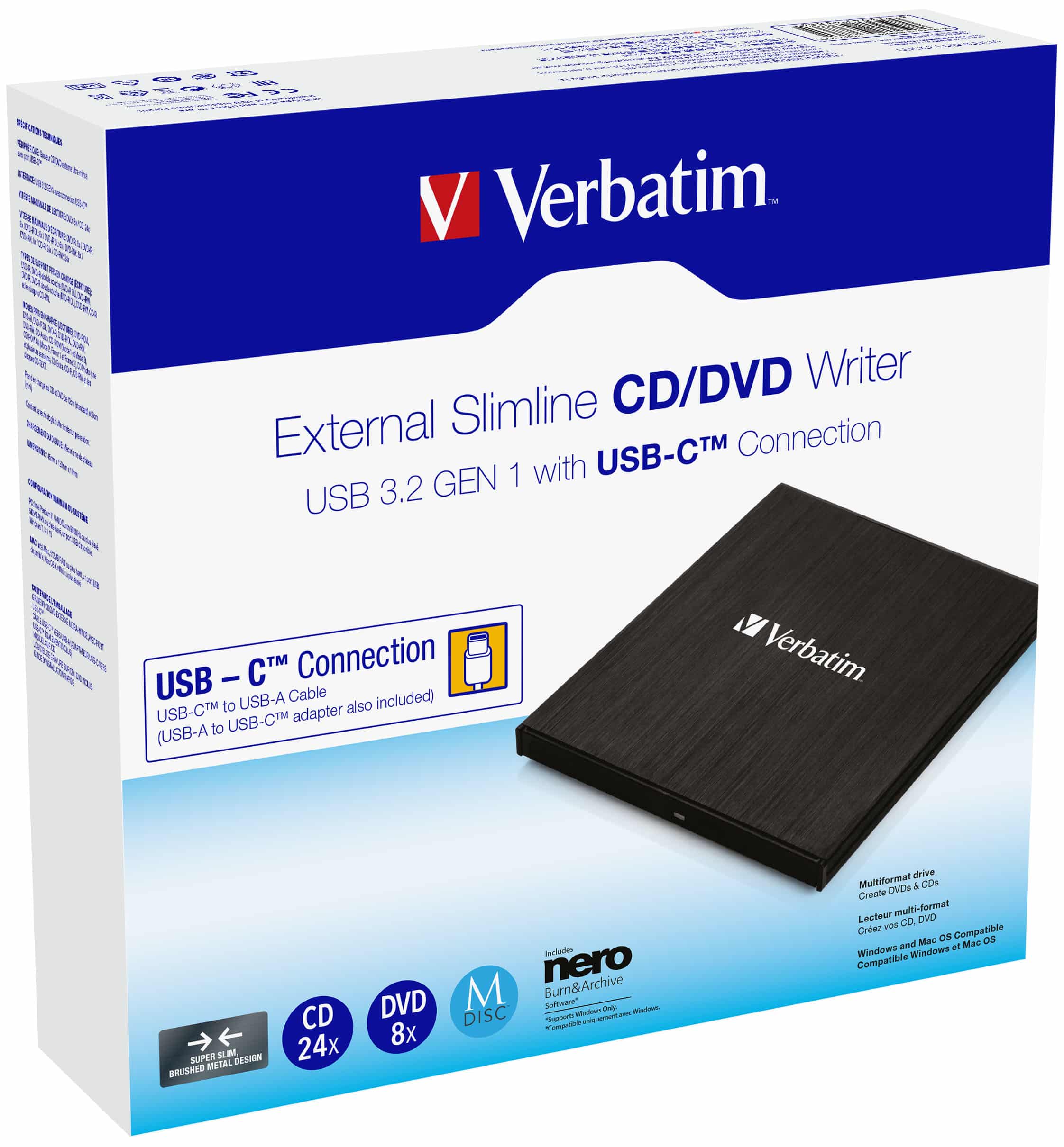 Verbatim 43886 optisch schijfstation DVD±RW Zwart - Afbeelding 8
