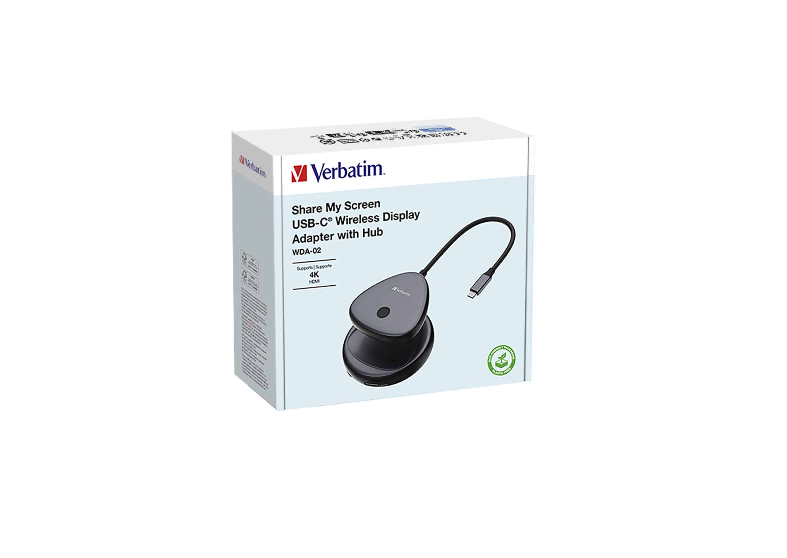 Verbatim Share My Screen 4K USB-C draadloze schermadapter met hub WDA-02 - Afbeelding 6