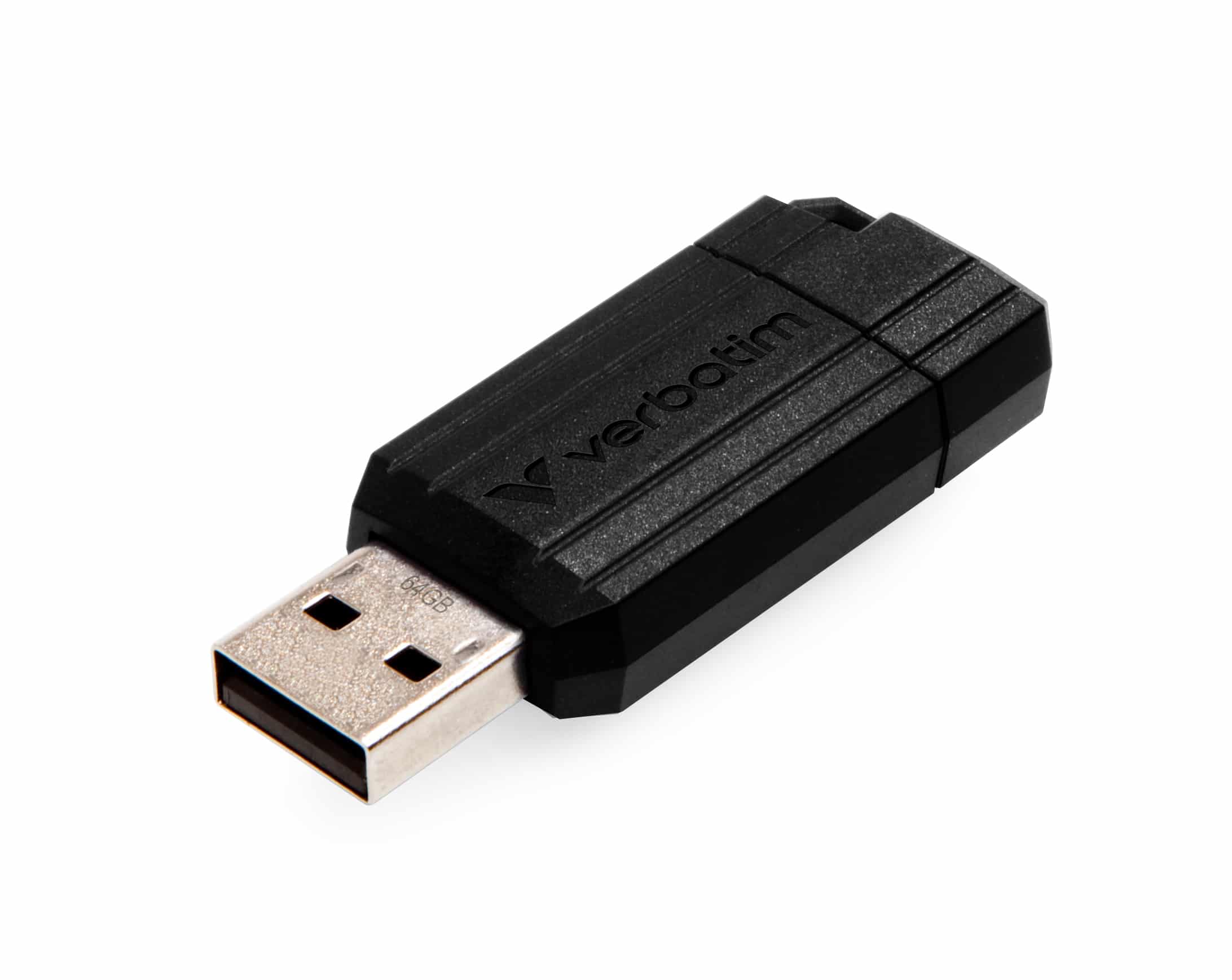 Verbatim PinStripe - USB-Stick64 GB - Zwart