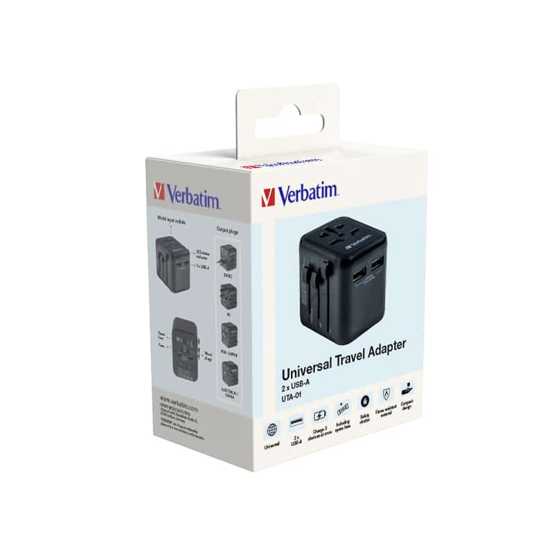 Verbatim 49543 netstekker adapter Universeel Zwart - Afbeelding 6