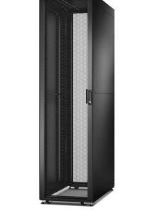 APC Easy rack, 48U, zwart, met dak, zwenkwielen, voeten, 4 beugels en zijpanelen, geen onderzijde, 2258H x 600B x 1100D mm