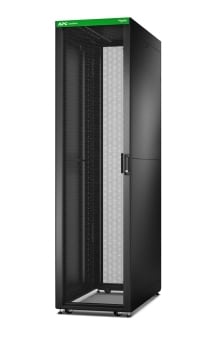 APC Easy rack, 48U, zwart, met dak, zwenkwielen, voeten, 4 beugels en zijpanelen, geen onderzijde, 2258H x 600B x 1100D mm