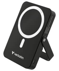 Verbatim Charge 'n' Go Magnetische Draadloze Power Bank 10000 mAh met standaard - Zwart