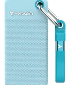 Verbatim Pocket SSD - Zomereditie Polar Blue met 2 rubberen hoezen (Zwart & Polar Blue) - 1TB
