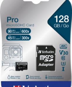 Verbatim Pro 128 GB MicroSDXC UHS-I Klasse 10