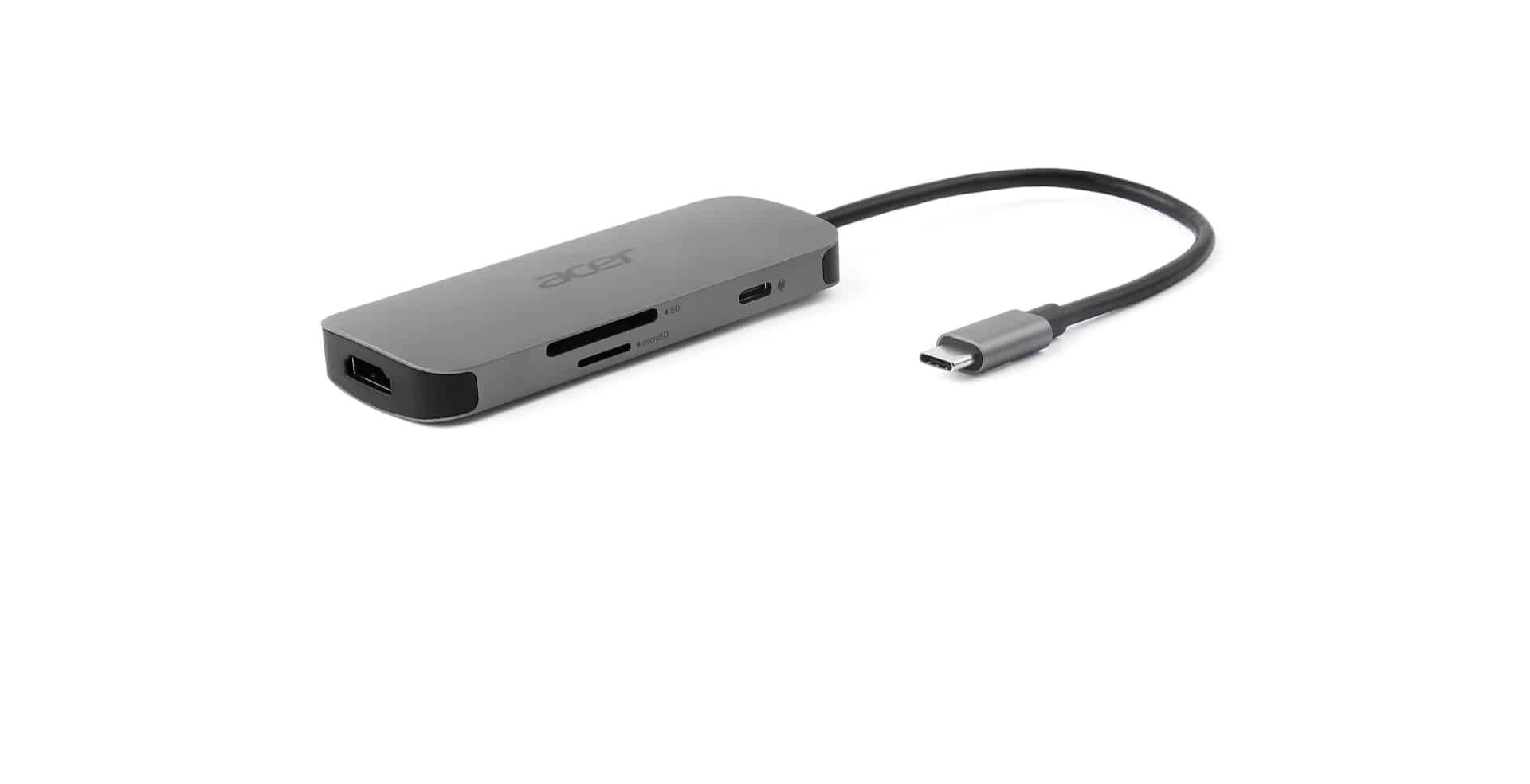 Acer 7in1 Type C Dongle Bedraad USB 3.2 Gen 1 (3.1 Gen 1) Type-C Zilver - Afbeelding 4