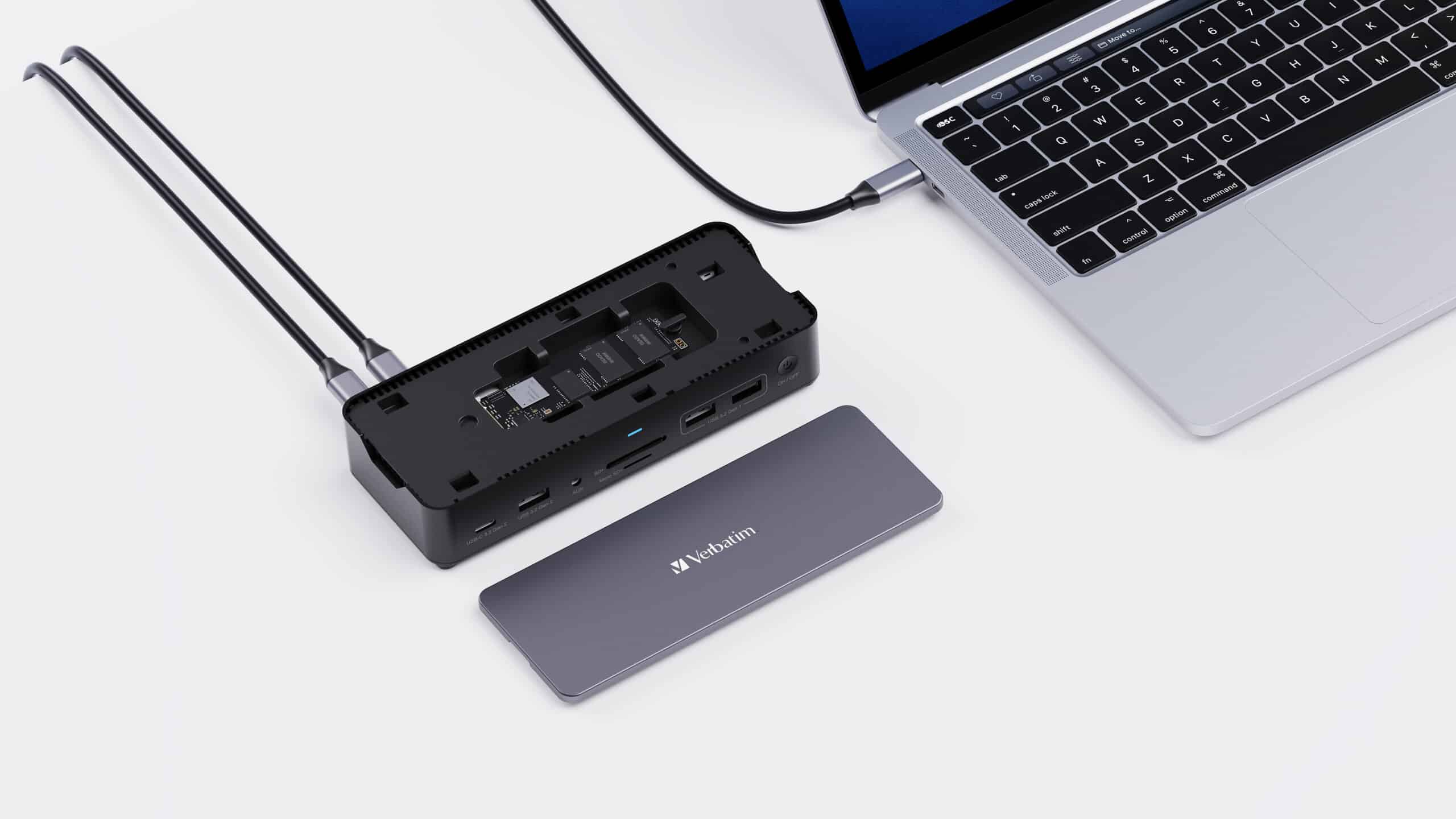 Verbatim USB-C Pro docking station CDS-15S: 15 poorten met SSD-sleuf - Afbeelding 2