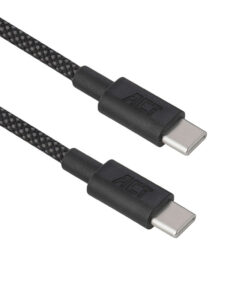 ACT USB 2.0 240W laad- en datakabel USB-C naar USB-C, zwart, 1 meter