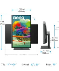 BenQ PD2705U computer monitor 68,6 cm (27") 3840 x 2160 Pixels 4K Ultra HD LED Zwart - Afbeelding 5