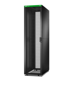 APC Easy rack, 48U, zwart, met dak, zwenkwielen, voeten, 4 beugels en zijpanelen, geen onderzijde, 2258H x 600B x 1100D mm