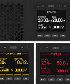 APC Smart-UPS On-Line SRTG20KXLI Noodstroomvoeding, 20kVA/W, 230V&400V hardwired in&uit, NMC Stekkerdoos - Afbeelding 2