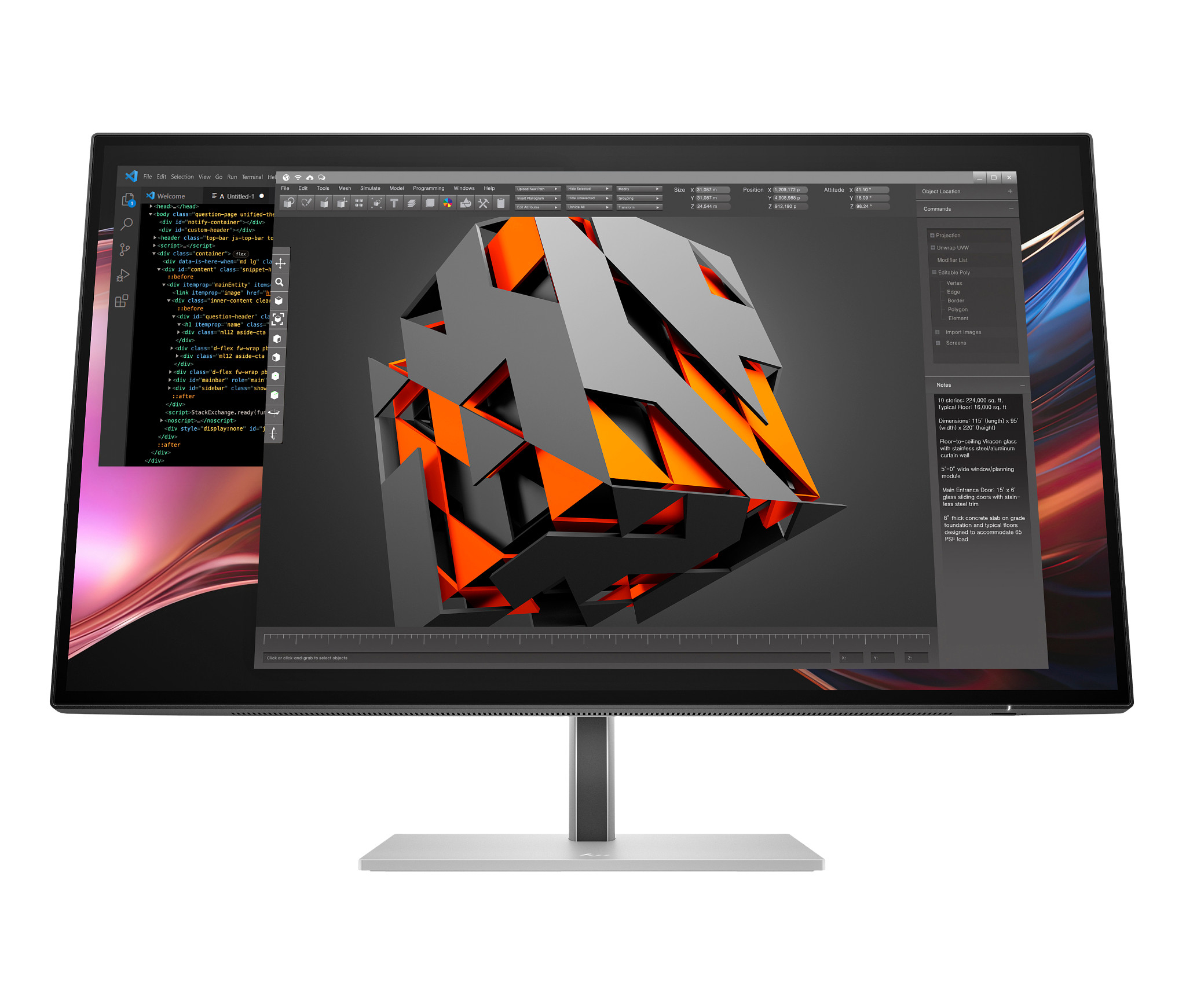 HP Serie 7 Pro 27 inch QHD Thunderbolt 4 monitor - 727pu