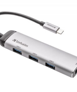 Verbatim USB-C-multipoort-hub USB 3.2 Gen 1 met vier poorten