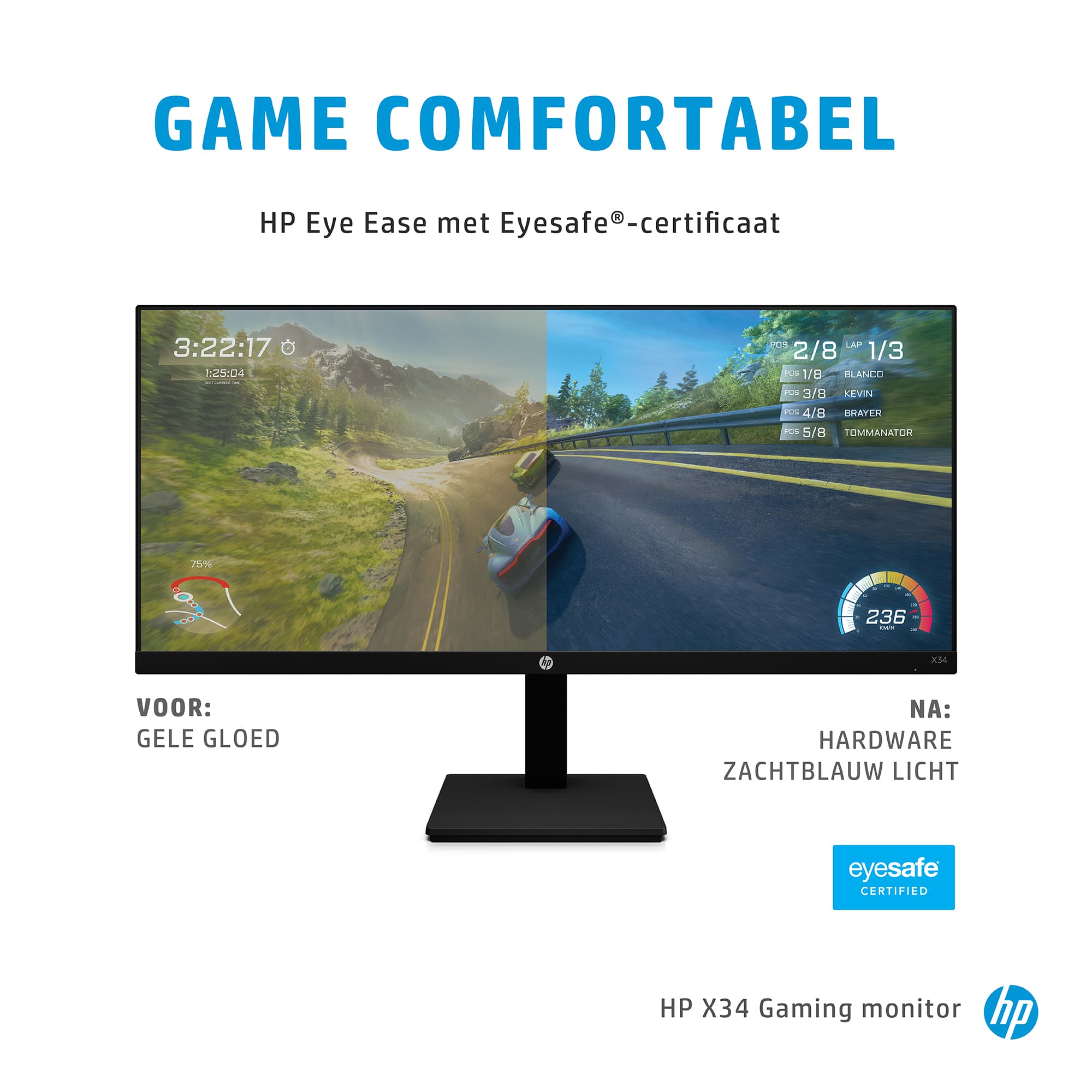 HP X34 WQHD computer monitor 86,4 cm (34") 3440 x 1440 Pixels Wide Quad HD - Afbeelding 4