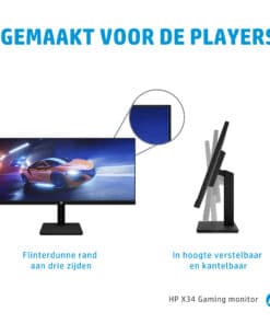 HP X34 WQHD computer monitor 86,4 cm (34") 3440 x 1440 Pixels Wide Quad HD - Afbeelding 3