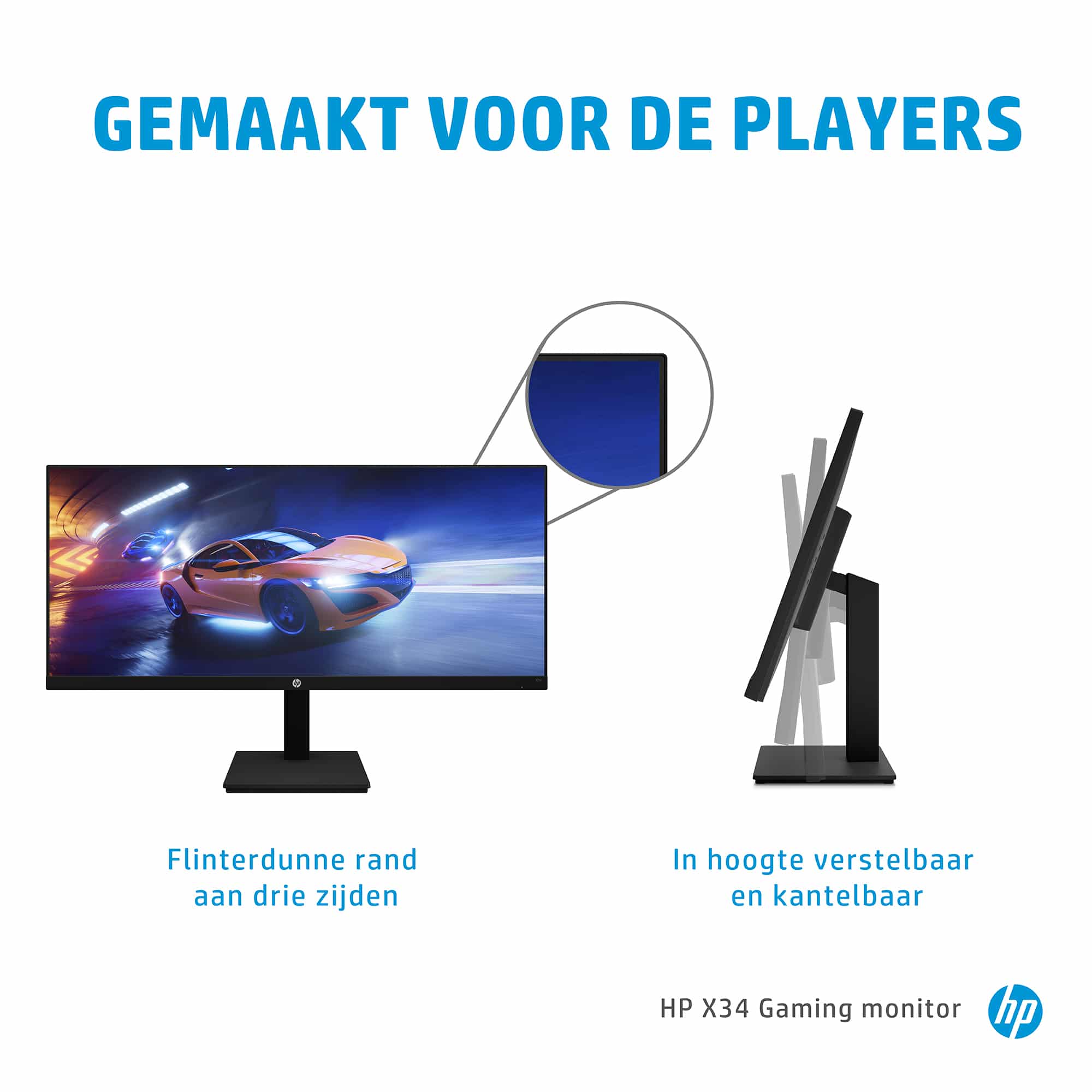 HP X34 WQHD computer monitor 86,4 cm (34") 3440 x 1440 Pixels Wide Quad HD - Afbeelding 3