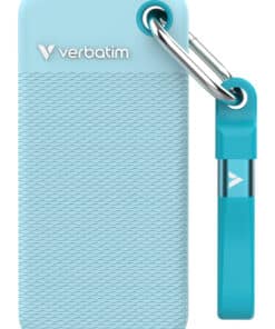 Verbatim Pocket SSD - Zomereditie Polar Blue met 2 rubberen hoezen (Zwart & Polar Blue) - 2TB
