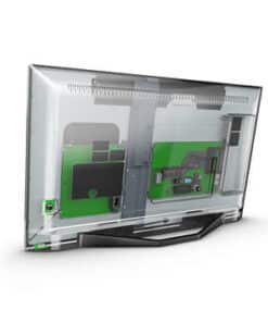 Philips 24HFL3014P/12 tv 61 cm (24") HD Zwart, Transparant 250 cd/m²