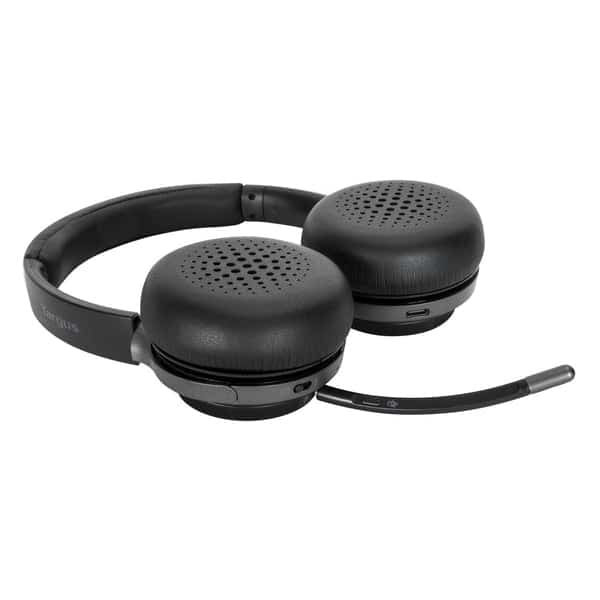 Targus AEH104GL hoofdtelefoon/headset Bedraad en draadloos Hoofdband Oproepen/muziek USB Type-C Bluetooth Zwart - Afbeelding 5