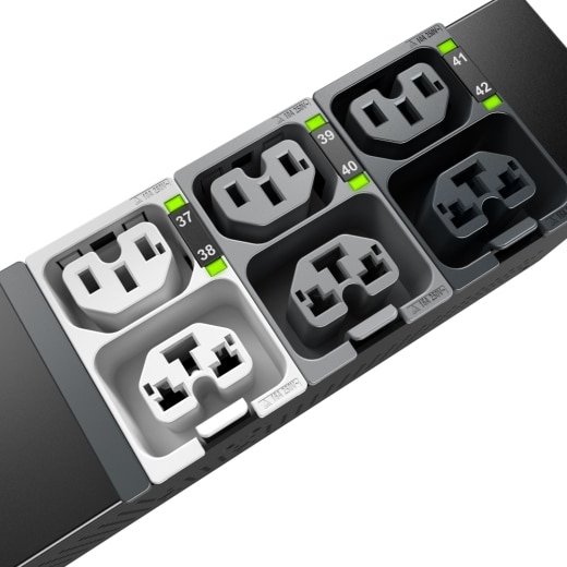 APC APDU10350MO - Metered by Outlet, 0U, 32A, 400V, (24x)C13/15 + (24x)C13/15/19/21, IEC60309 32A 3Fase stekker - Afbeelding 8