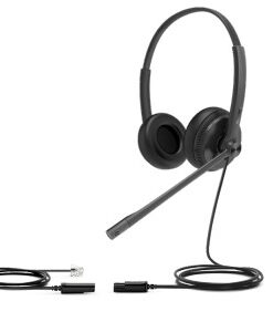 Yealink YHS34 Lite Dual Headset Bedraad Hoofdband Kantoor/callcenter Zwart