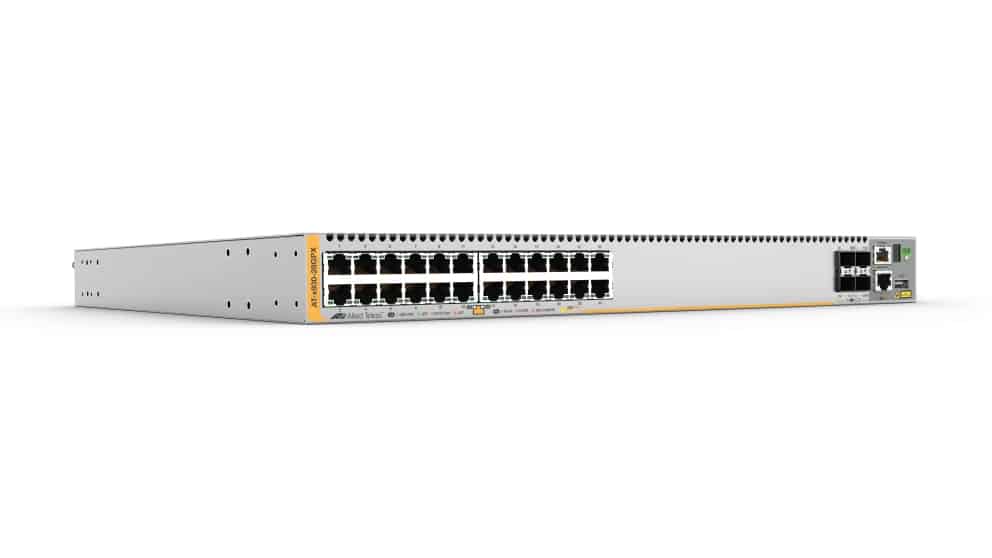 Allied Telesis x930-28GPX Managed L3 Gigabit Ethernet (10/100/1000) Power over Ethernet (PoE) Grijs