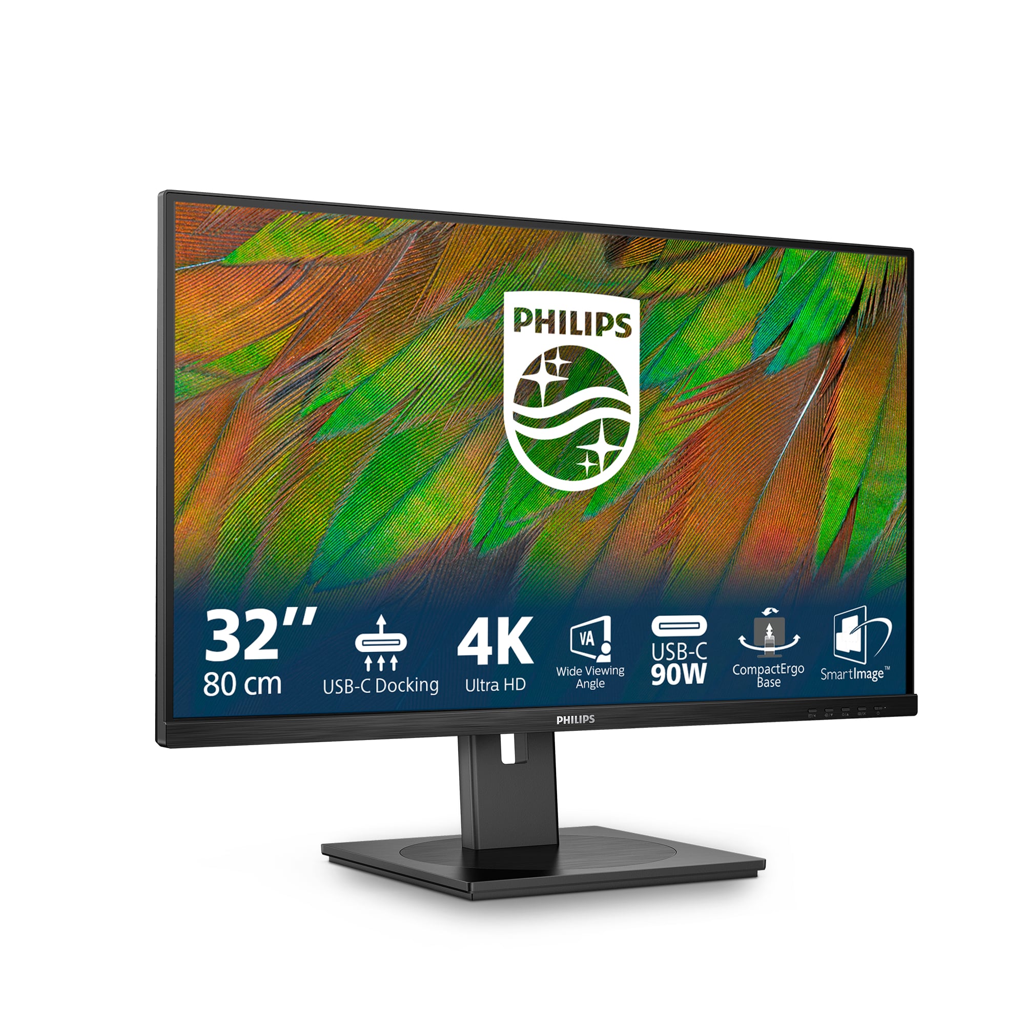 Philips 3000 series 32B1U3900/00 computer monitor 80 cm (31.5") 3840 x 2160 Pixels 4K Ultra HD LCD Zwart - Afbeelding 2