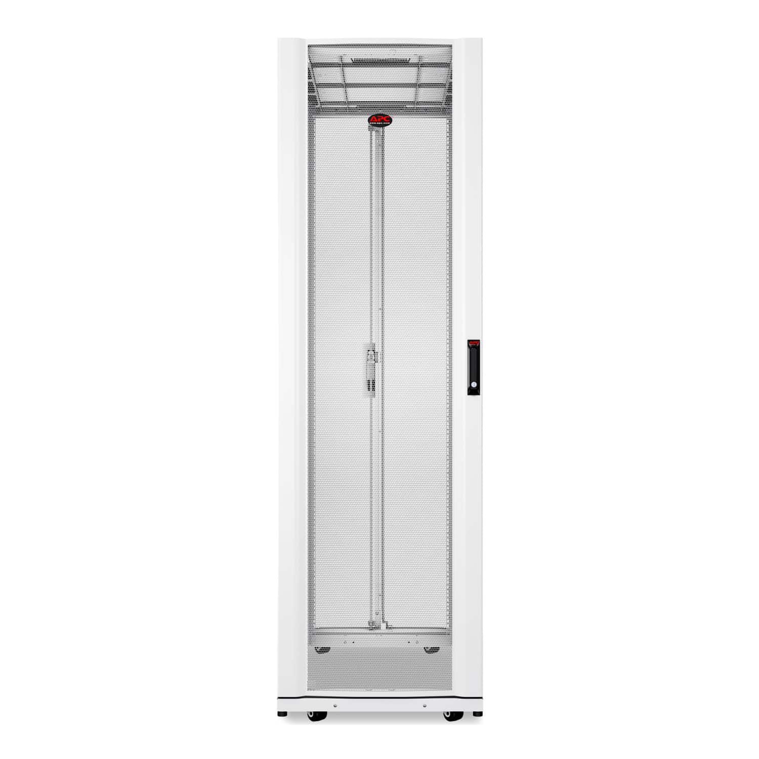 APC NetShelter SX 42U 750mm brede x 1200mm diepe netwerkbehuizing met zijden, wit - Afbeelding 2