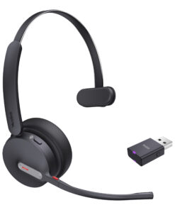 Yealink WH64 Hybrid Mono Teams Headset Draadloos Hoofdband Kantoor/callcenter Micro-USB Bluetooth Zwart