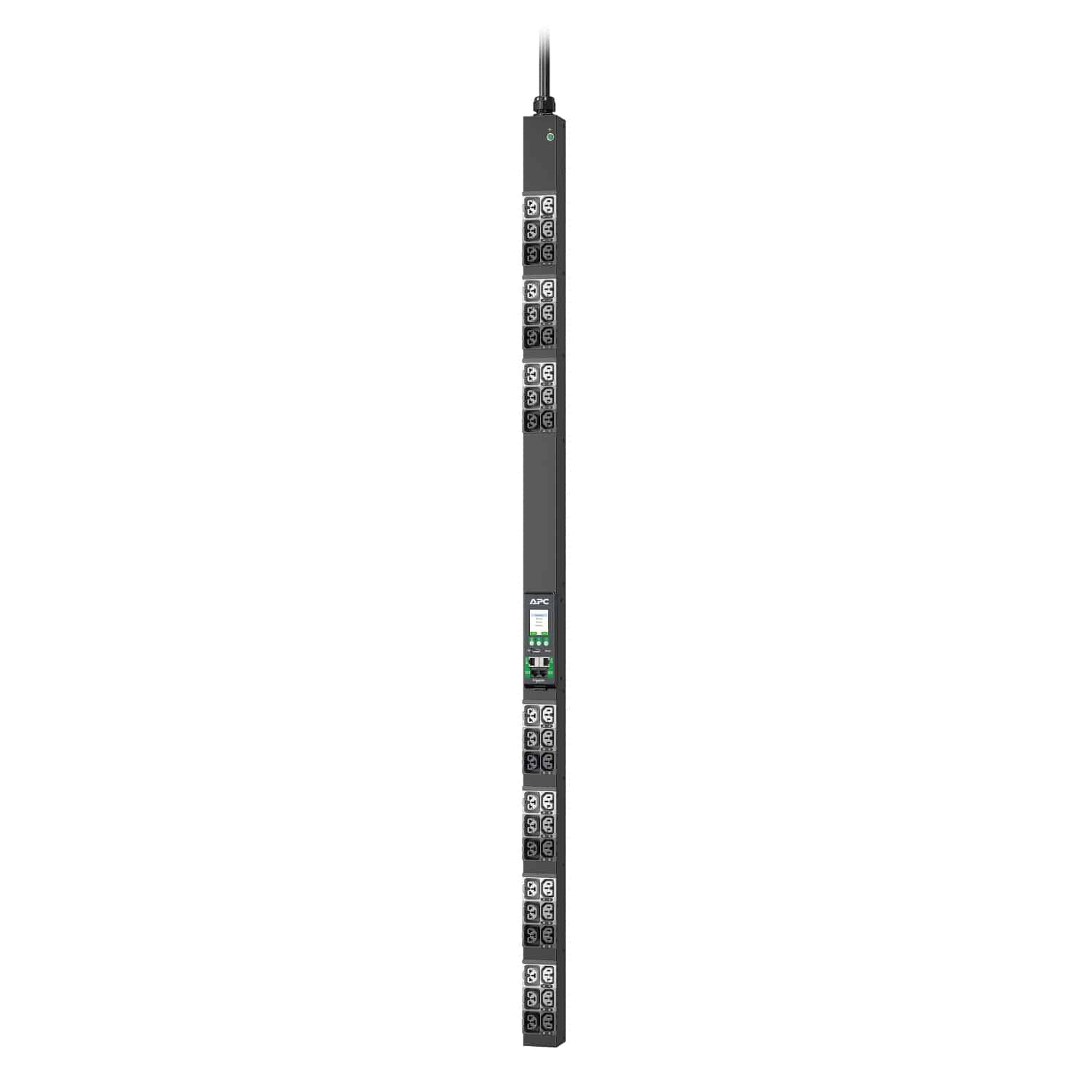 APC APDU10250ME - Metered, 0U, 16A, 400V, (21x)C13/15 + (21x)C13/15/19/21, IEC60309 16A 3Fase stekker