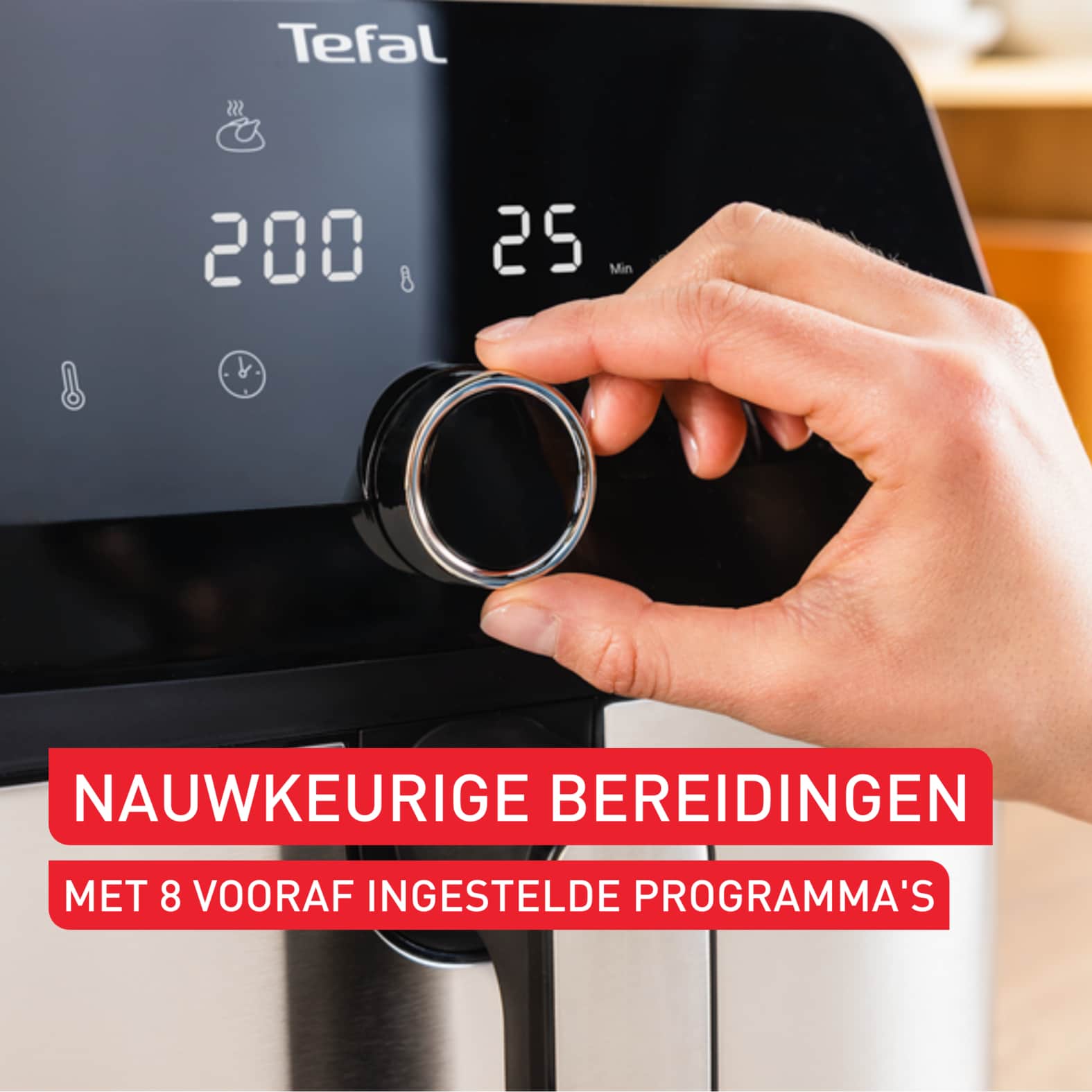 Tefal Easy Fry Mega EY855D Air fryer - 8 programma's - 7,5 L - Afbeelding 2