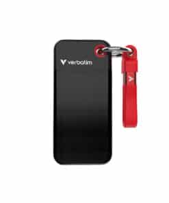 Verbatim Pocket SSD 1 TB USB Type-C 3.2 Gen 2 (3.1 Gen 2) Zwart, Rood