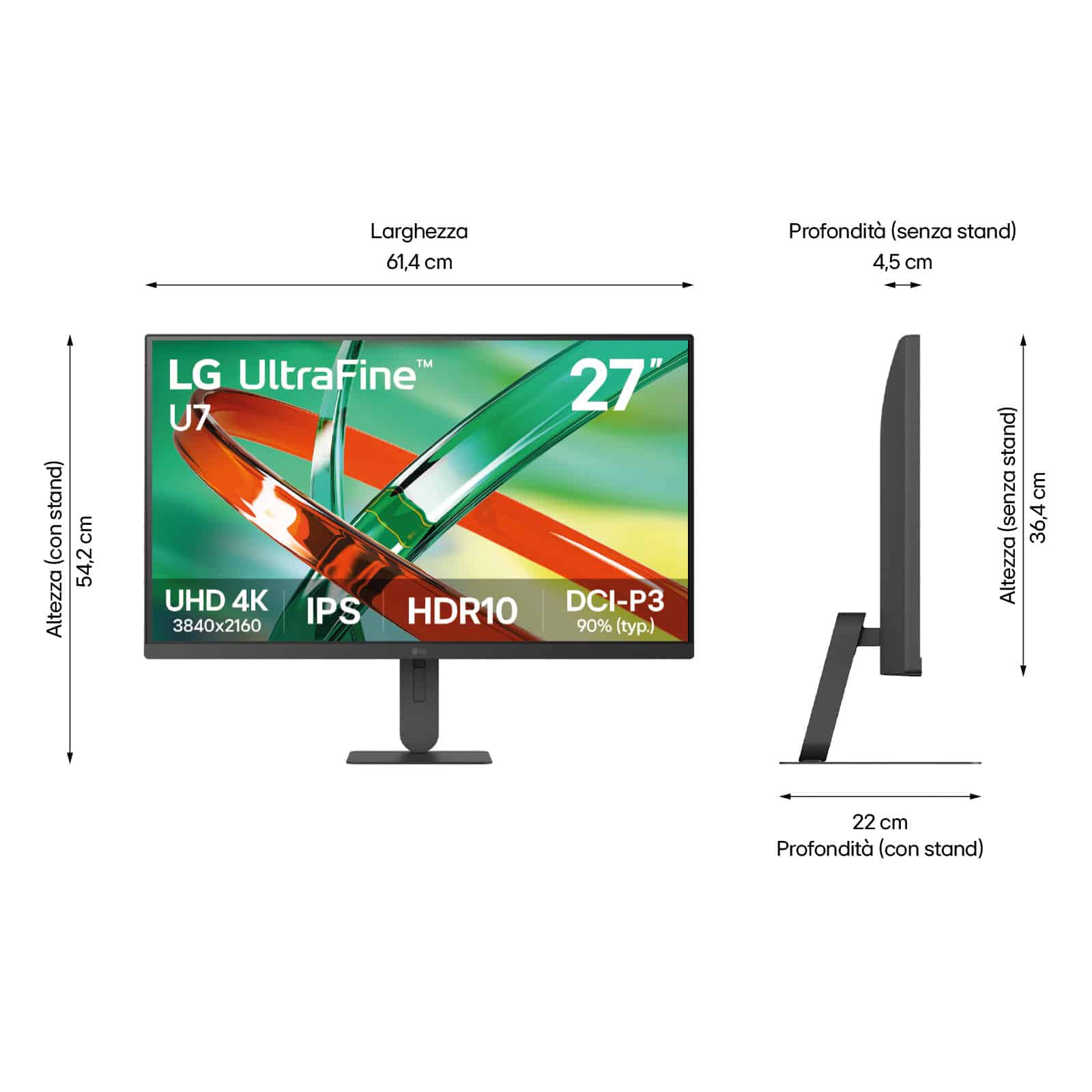 LG 27U711B-B computer monitor 68,6 cm (27") 3840 x 2160 Pixels 4K Ultra HD LCD Zwart - Afbeelding 6