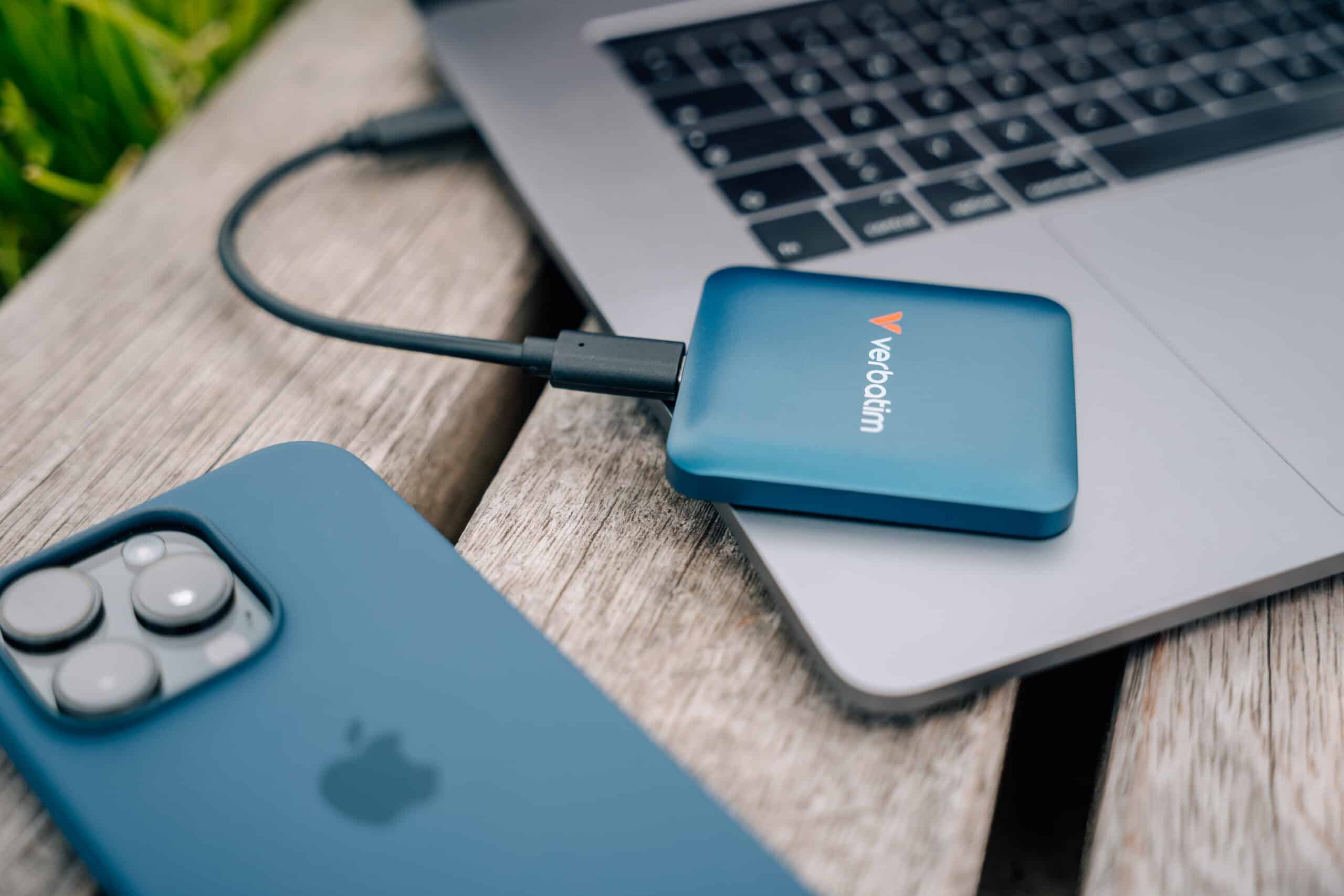 Verbatim Snapback SSD 1TB Blauw Metallic - Afbeelding 6