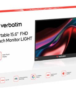 Verbatim Portable 15.6" FHD Touch Monitor LIGHT Draagbare monitor Zwart 39,6 cm (15.6") LCD 1920 x 1080 Pixels - Afbeelding 6