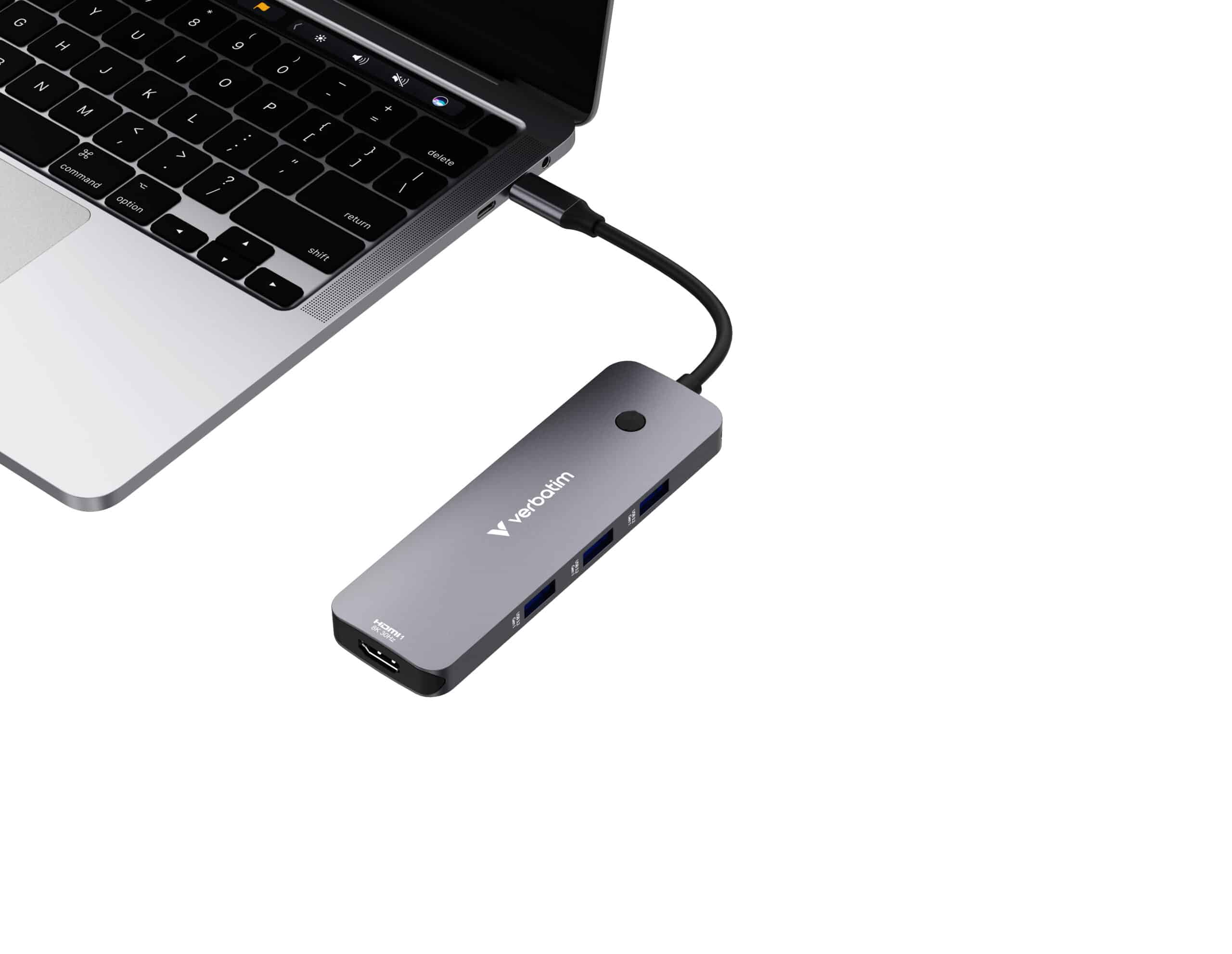 Verbatim CMH-08 USB Type-C 5000 Mbit/s Zilver - Afbeelding 3