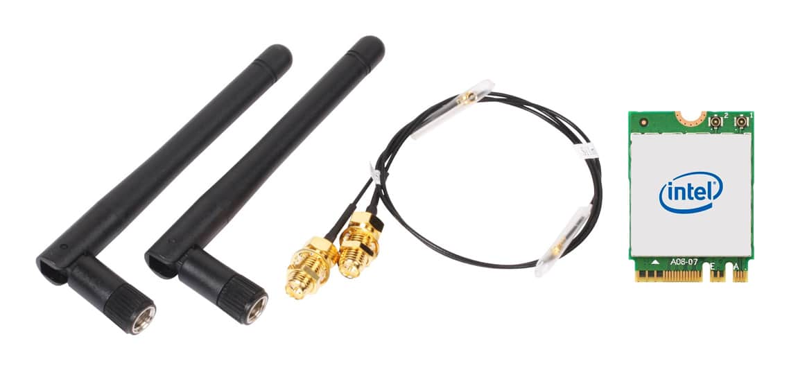 Shuttle WLN-M12 - Intel WLAN-AX210/Bluetooth Combo Kit inklusief M.2 card, cables and externe antennes voor Slim PCs