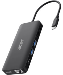 Acer USB Type-C Dongle 12-in-1 Black Bedraad USB 3.2 Gen 1 (3.1 Gen 1) Type-C Zwart