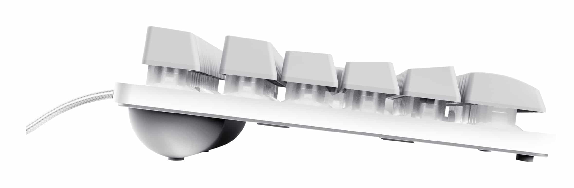 Trust GXT 794W toetsenbord Inclusief muis Gamen USB QWERTY Amerikaans Engels Wit - Afbeelding 6