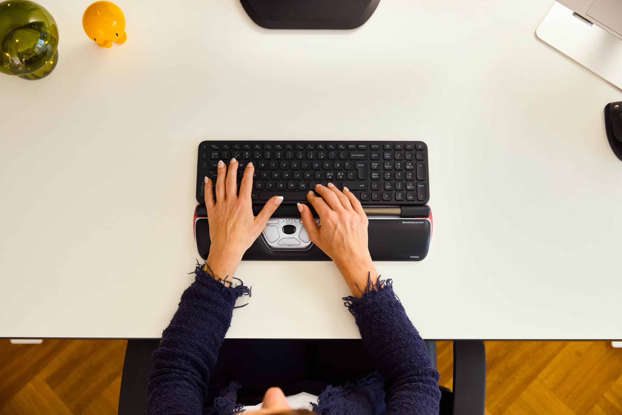 Contour Design Balance toetsenbord Kantoor RF-draadloos + Bluetooth AZERTY Frans Zwart - Afbeelding 5
