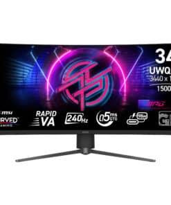 MSI MPG 346CQRF X24 computer monitor 86,4 cm (34") 3440 x 1440 Pixels UltraWide Quad HD Zwart