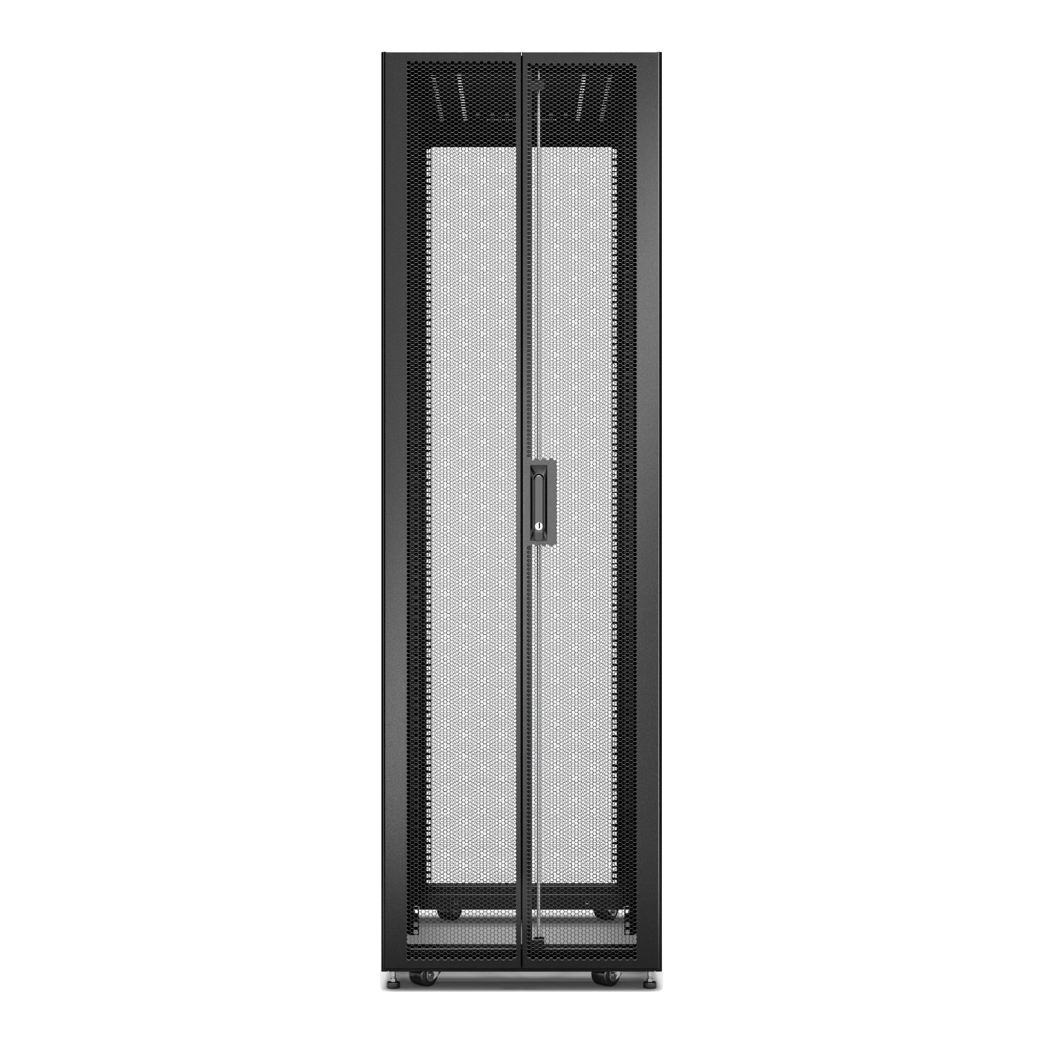 APC Easy Rack 600mm/42U/1200mm , with Roof, castors,feet and 4 Brackets, No Side panels,Bottom, black - Afbeelding 2