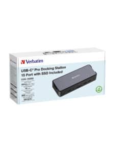 Verbatim USB-C Pro docking station CDS-15SSD: 15 poorten met SSD - Afbeelding 4