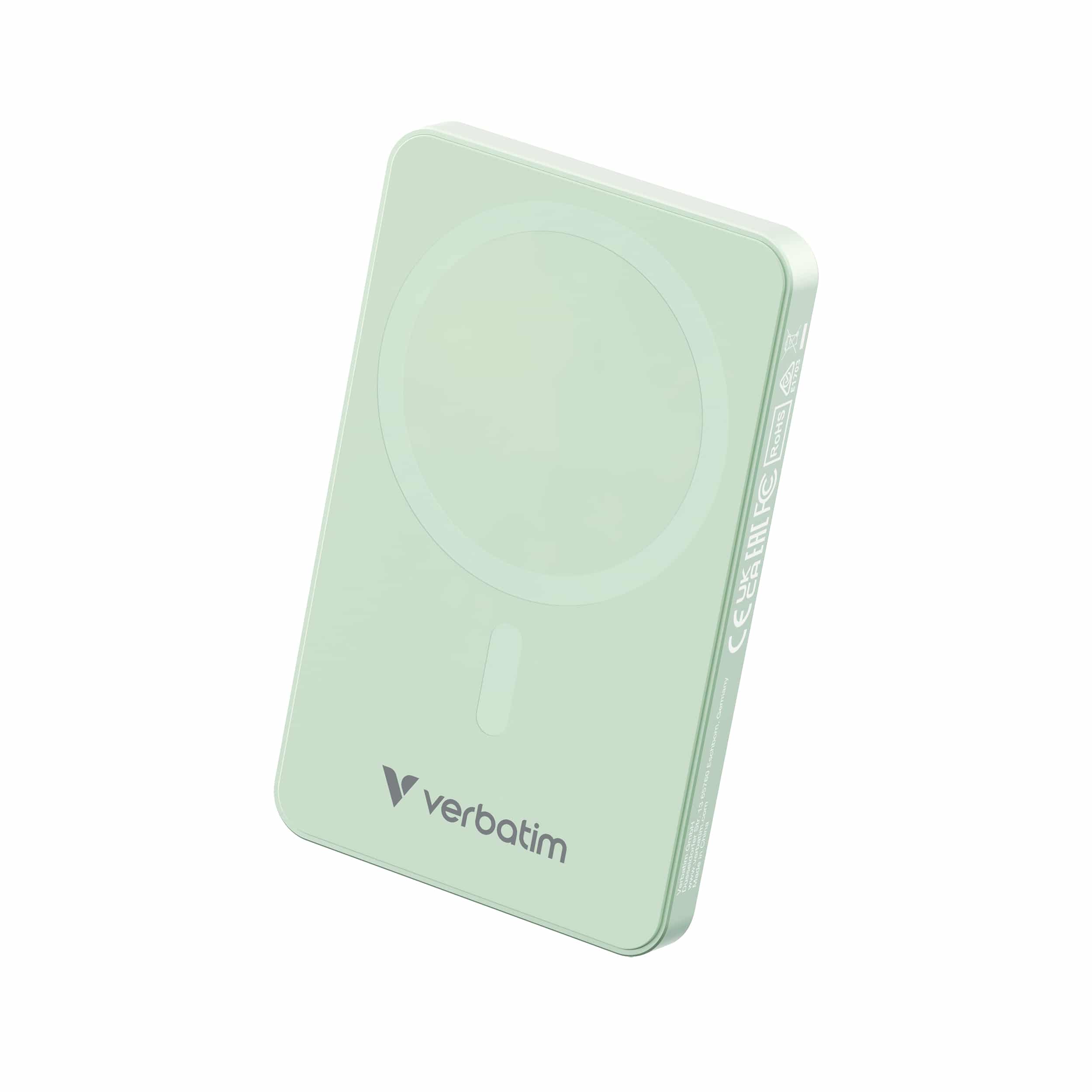 Verbatim Charge 'n' Go Essentials Magnetische draadloze powerbank 5000 mAh Groen