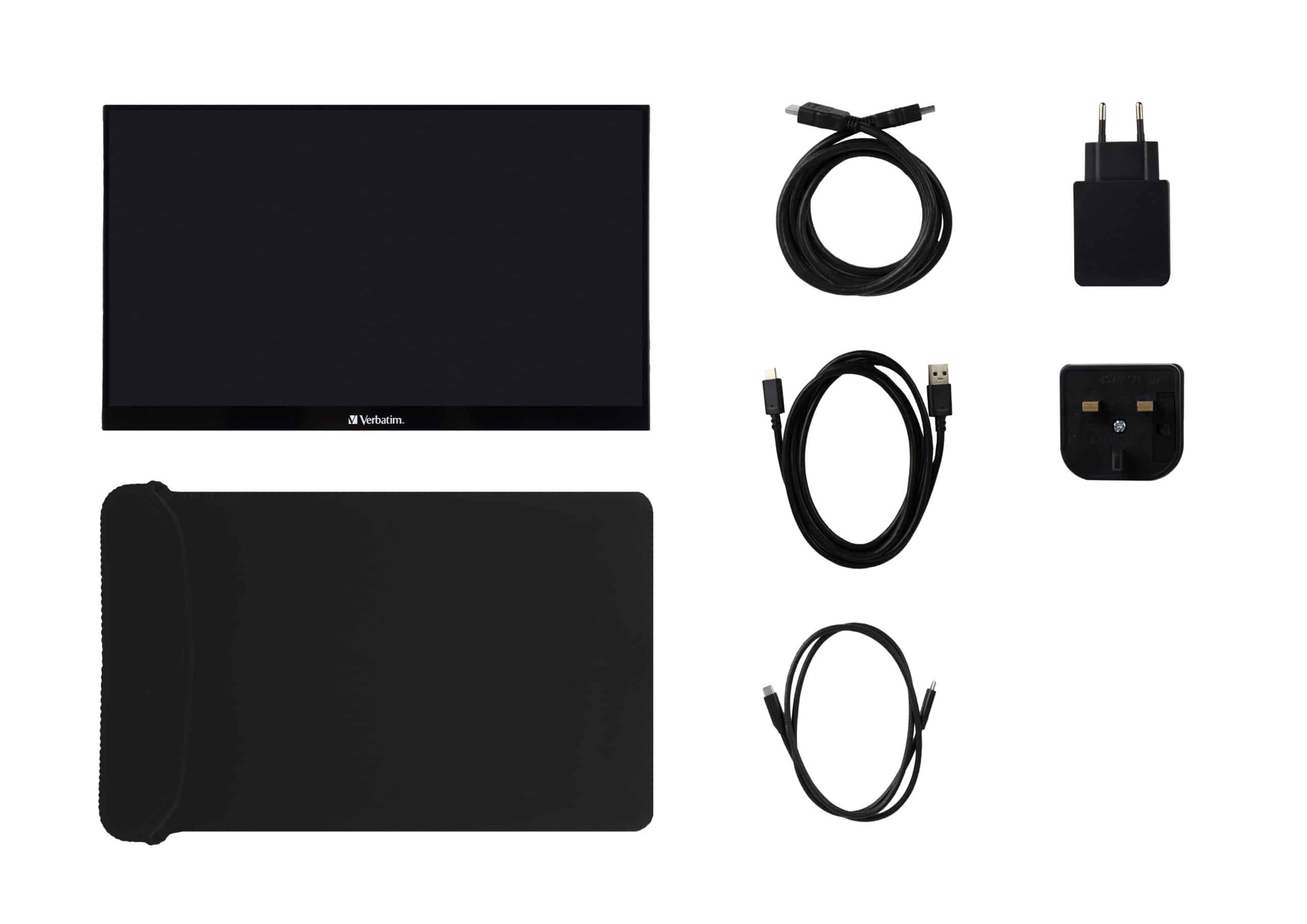 Verbatim 49591 computer monitor 35,6 cm (14") 1920 x 1080 Pixels Full HD LCD Touchscreen Zwart - Afbeelding 3