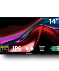 Verbatim 49591 computer monitor 35,6 cm (14") 1920 x 1080 Pixels Full HD LCD Touchscreen Zwart - Afbeelding 2