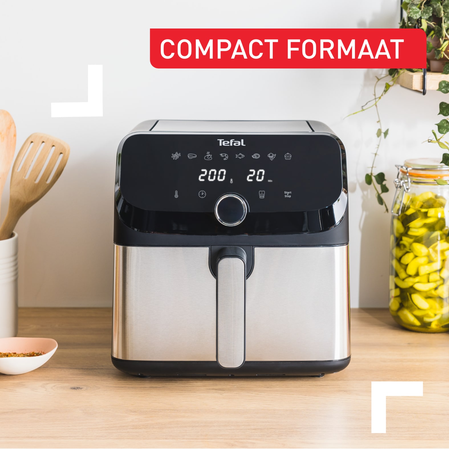 Tefal Easy Fry Mega EY855D Air fryer - 8 programma's - 7,5 L